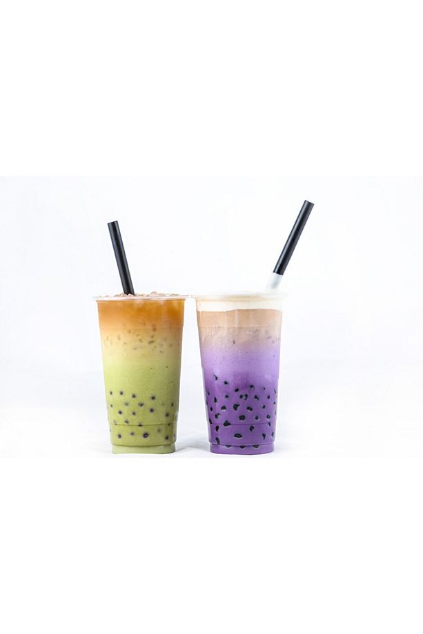 Siyah Bubble Tea Frozen Smoothie Ve Milkshake Uyumlu Pipet Kalın Kokteyl Pipet 50 Adet - 1