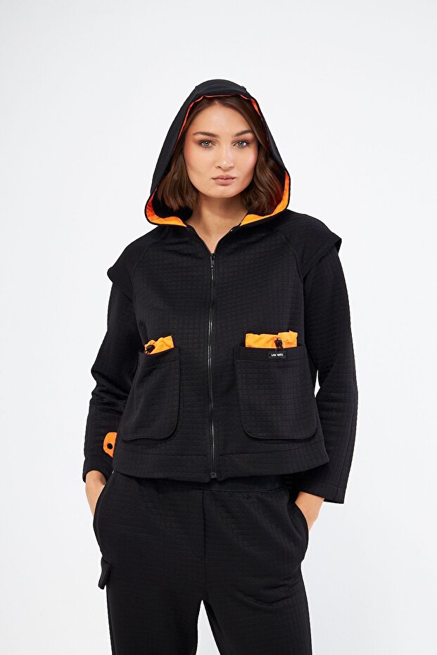 KAPÜŞONLU BASIC SWEATSHIRT - 2