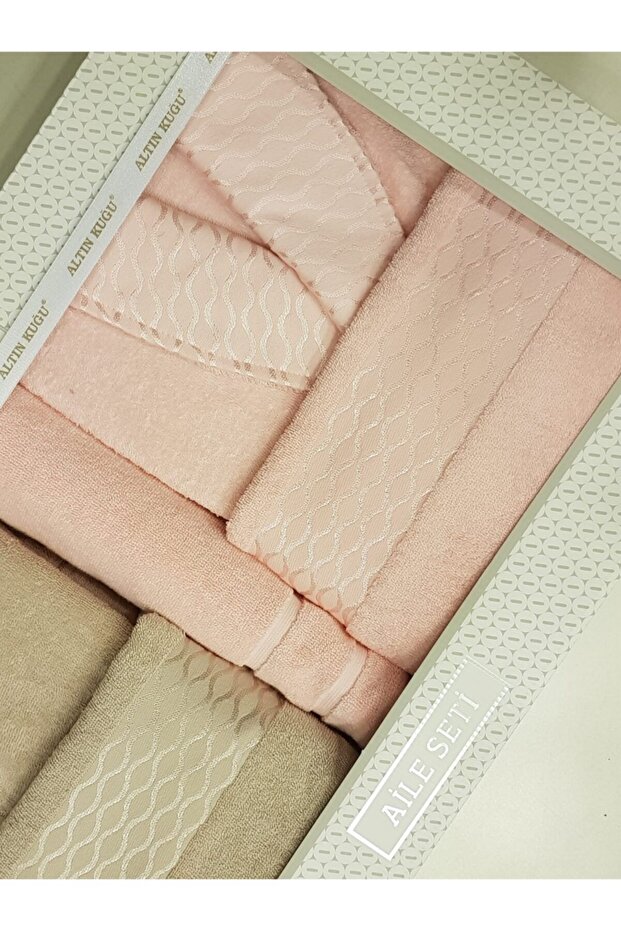 5 Parça Bornoz Seti  Pembe - 3