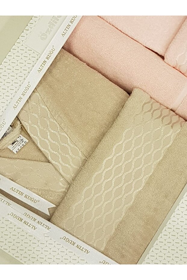 5 Parça Bornoz Seti  Pembe - 2