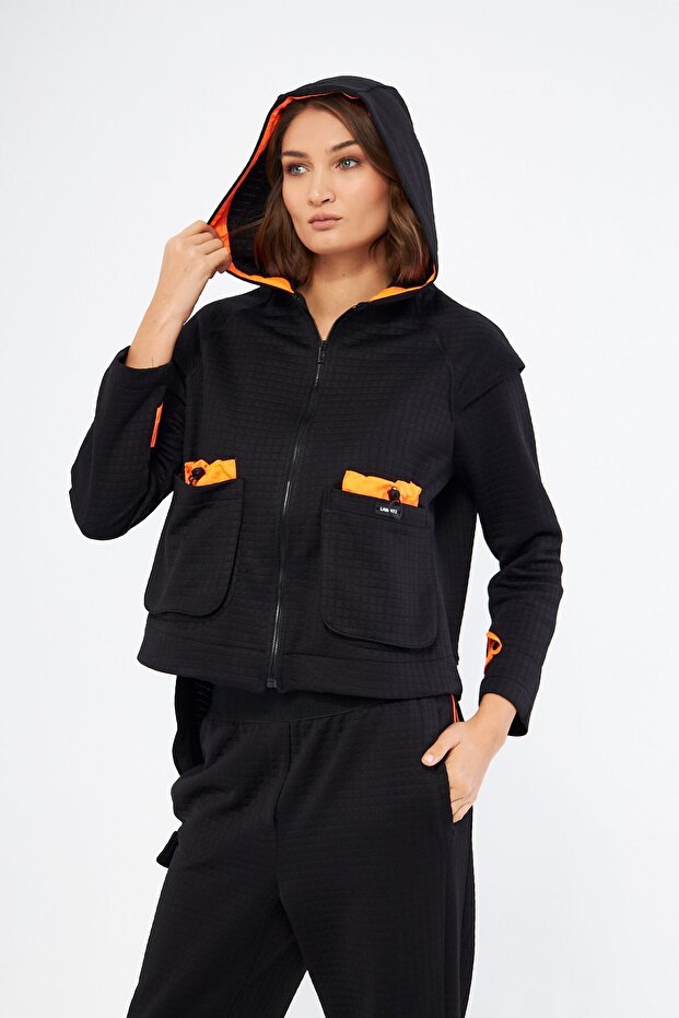 KAPÜŞONLU BASIC SWEATSHIRT - 4