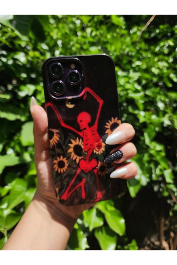 Balporsuku Bskl Printed Cases Compatible with Samsung Galaxy A04S Red Skeleton Dancer