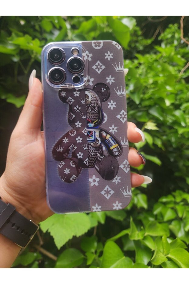 Balporsuku Compatible with Realme C55 Bskl Printed Cases X-Ray Bear Black