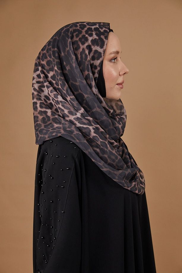 Nirvana Boneli Şal-leopar Koyu Bej - 8