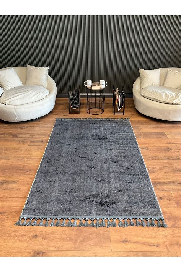 Puffy Kabartma Desenli Yıkanabilir Kaymaz Taban Salon Halısı Mutfak Koridor Halısı S51 - 3