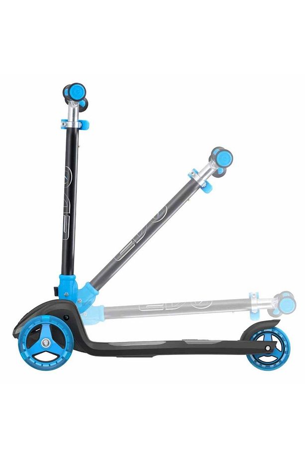 3 Tekerlekli Katlanabilir Illuminate Işıklı Mavi Scooter - 5