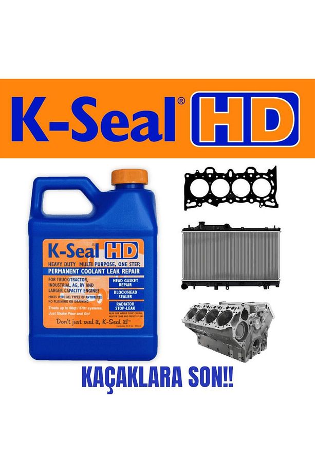 K-Seal HD Çok Amaçlı Sıvı Soğutma Sıvısı Radyatör Kaçak Kalıcı Onarım 472ml - 8