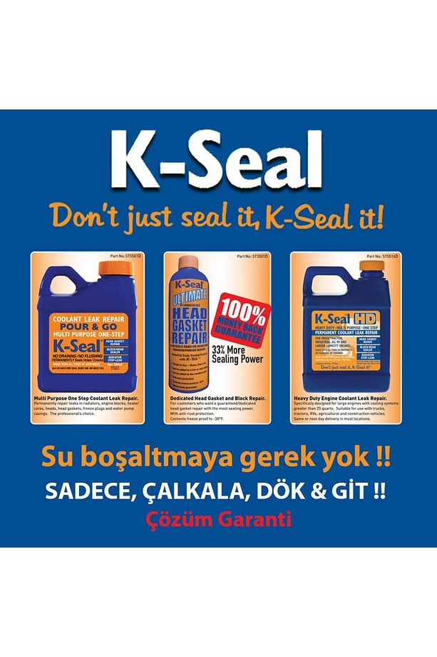 K-Seal HD Çok Amaçlı Sıvı Soğutma Sıvısı Radyatör Kaçak Kalıcı Onarım 472ml - 5