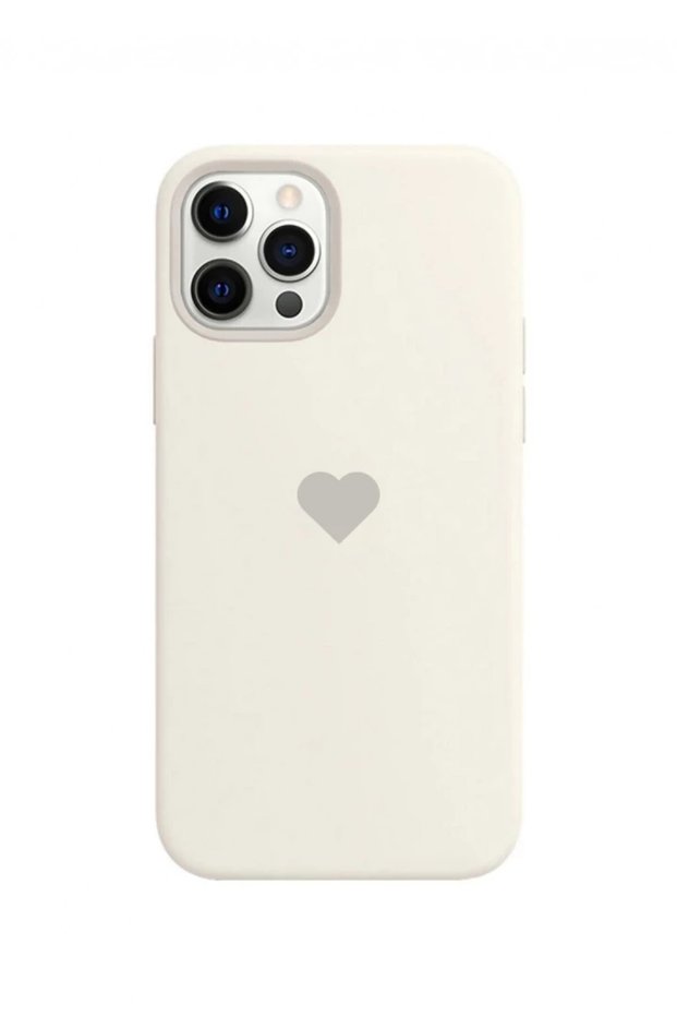 Balporsuku Launching Case with Heart Compatible with iPhone 13 Pro Klp White