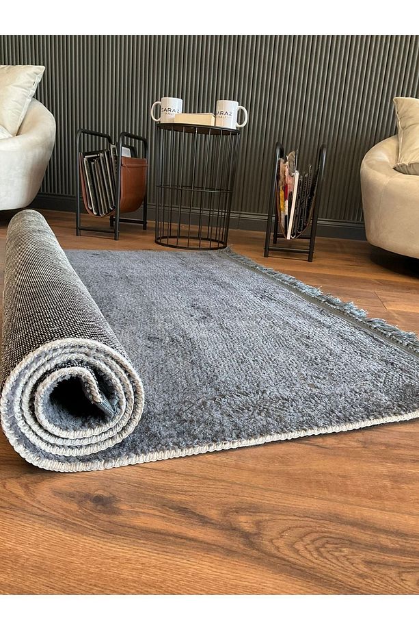 Puffy Kabartma Desenli Yıkanabilir Kaymaz Taban Salon Halısı Mutfak Koridor Halısı S51 - 8