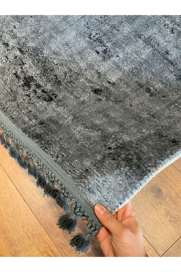 Puffy Kabartma Desenli Yıkanabilir Kaymaz Taban Salon Halısı Mutfak Koridor Halısı S51 - 7