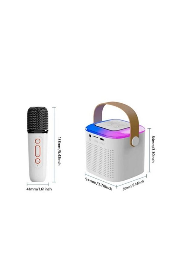 Karaoke Mikrofon Taşınabilir Bluetooth 5 Kablosuz Profesyonel Mini Mikrofon K3 - 5