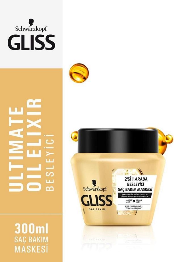 Ultimate Oil Elixir Besleyici Saç Bakım Seti (sampuan 500 ml Saç Kremi 360 ml Maske 300 ml - 6