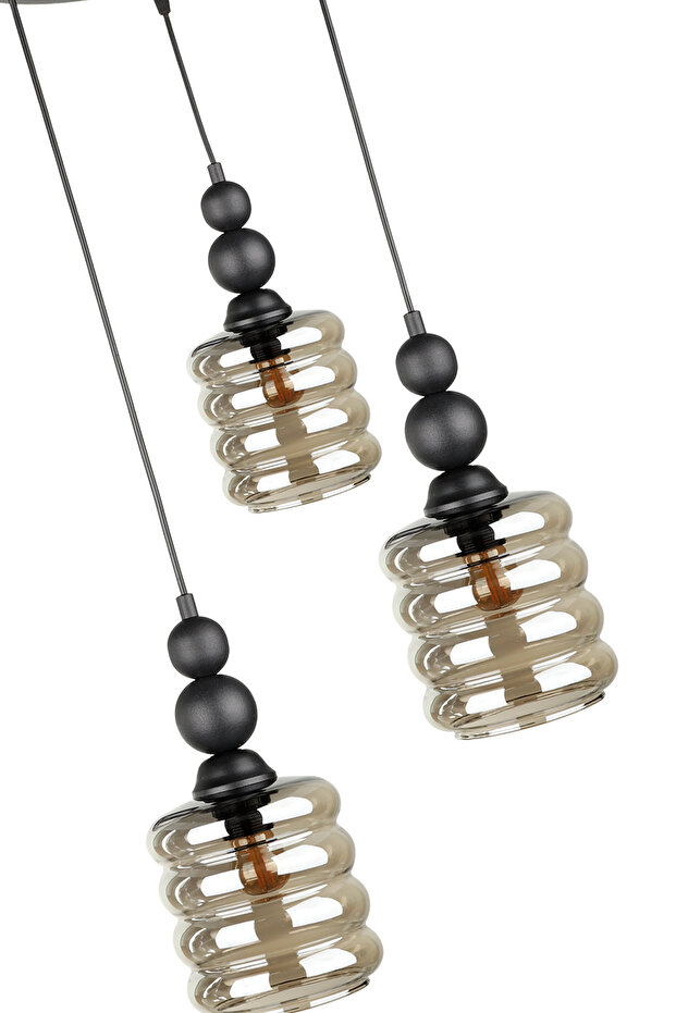 Lecce 3.Lü Avize Siyah - 3