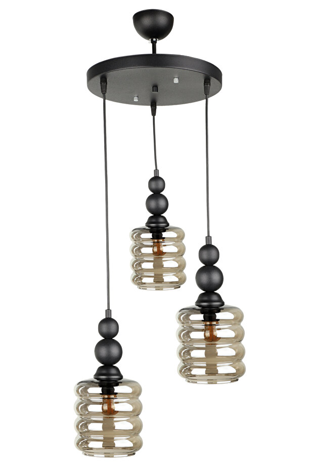 Lecce 3.Lü Avize Siyah - 2