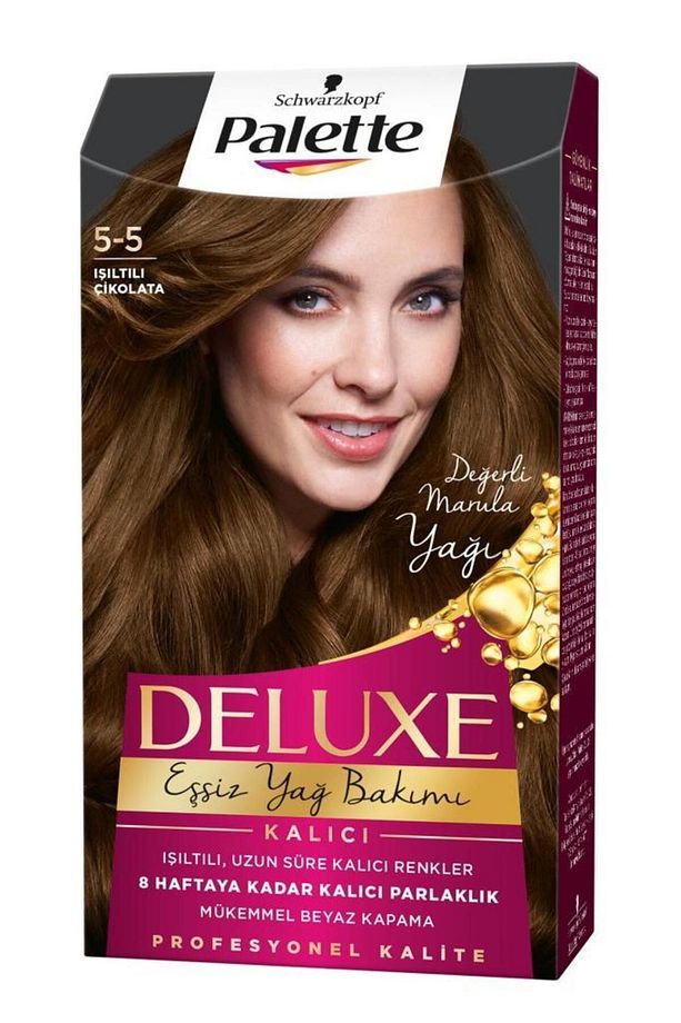 Deluxe 5-5 Işıltılı Çikolata X 2 Adet Saç Boyası - 3