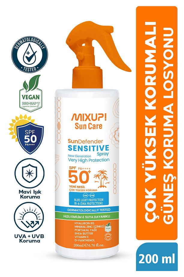 Leke Karşıtı Güneş Koruma Losyonu SPF 50+ Çinko, Portakal Yağı ve Shea Butter İçerikli 200 ML - 1