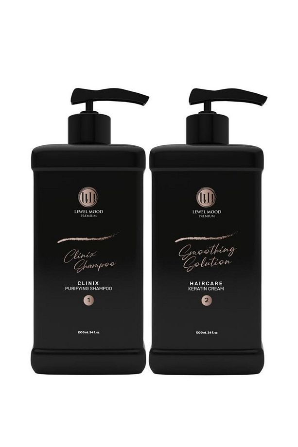 Smoothing Solution Keratin Cream Düzleştirici Bakım Clinix Detox Şampuan 1000 ml - 2