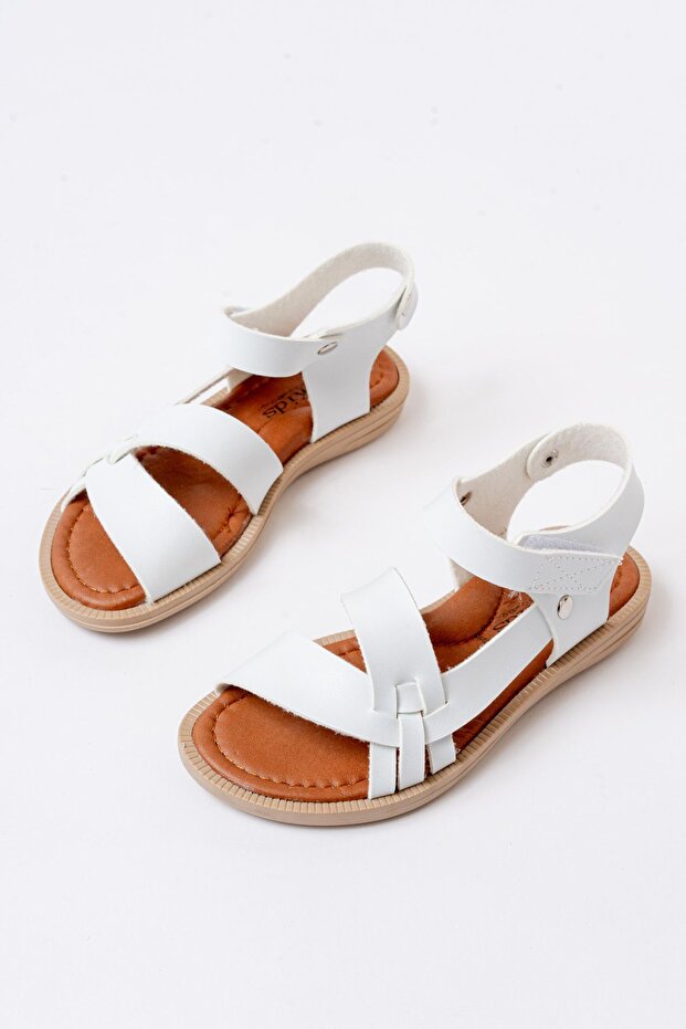 Girl's White Orthopedic Light Sandals