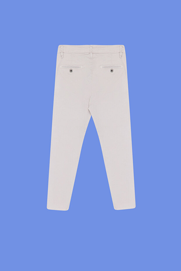 Taş Erkek Çocuk Regular Pamuklu Esnek Ayarlanabilir Lastikli Chino Dokuma Pantolon TKDSS24PL00006 - 4