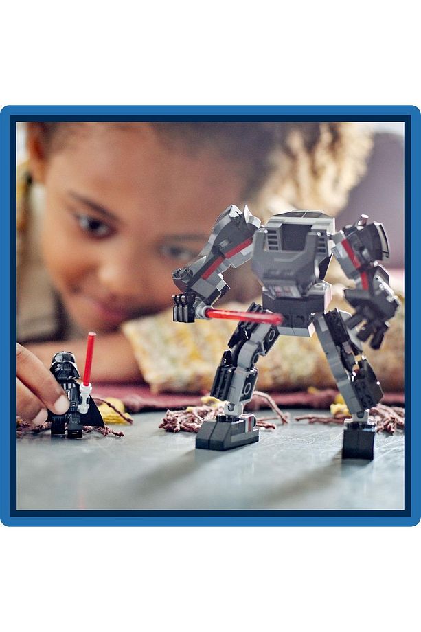 shpwvc ™ Darth Vader Robotu 75368-6 Yaş ve Üzeri  Hayranı Çocuklar için Yaratıcı Oyuncak Ya - 10