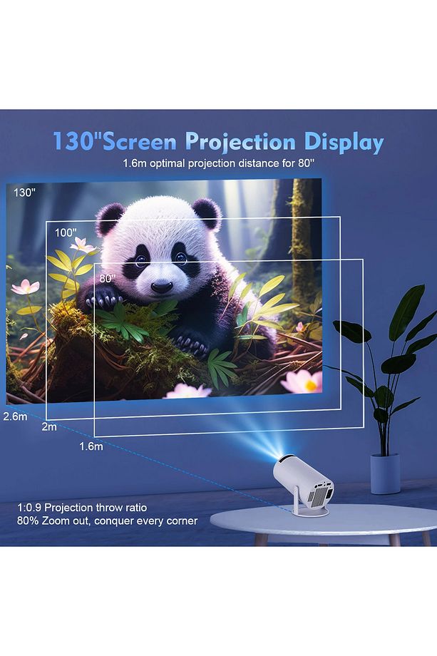1280 * 720P Akıllı WIFI projektörü Taşınabilir Bluetooth TV Ev sineması HDMI Android Mini projektör, - 7