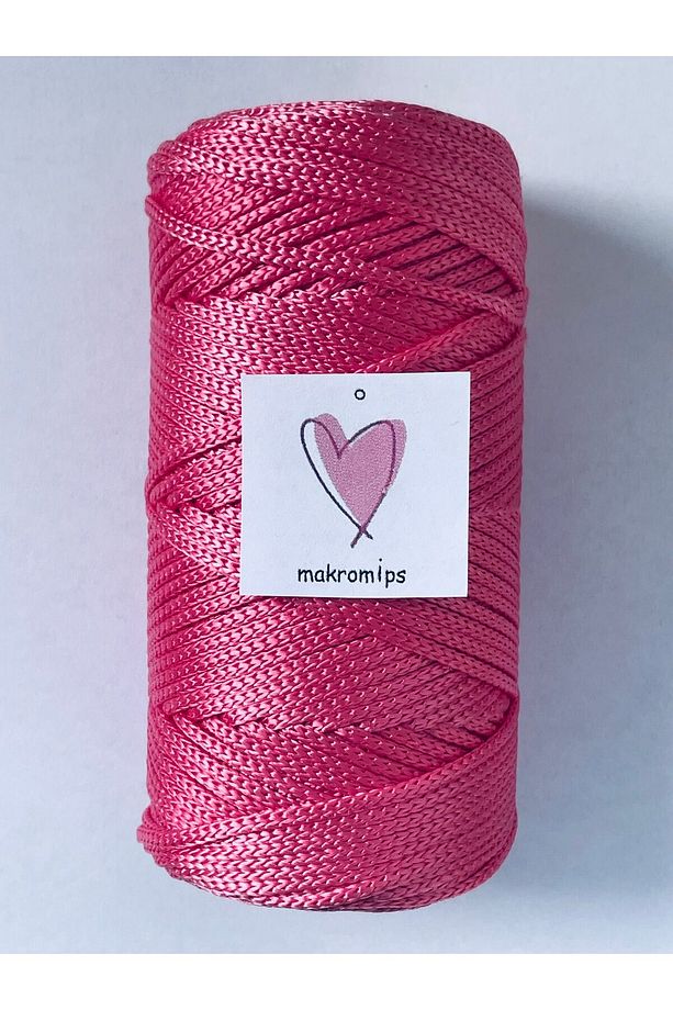 PREMIUM POLYESTER MAKROME İPİ 100 gr 1,5 mm SUPLA SEPET ÇANTA HOBİ ÇOK AMAÇLI  EL ÖRGÜ İP - 3