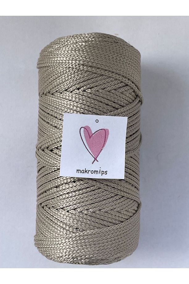 PREMIUM POLYESTER MAKROME İPİ 100 gr 1,5 mm SUPLA SEPET ÇANTA HOBİ ÇOK AMAÇLI  EL ÖRGÜ İP - 3