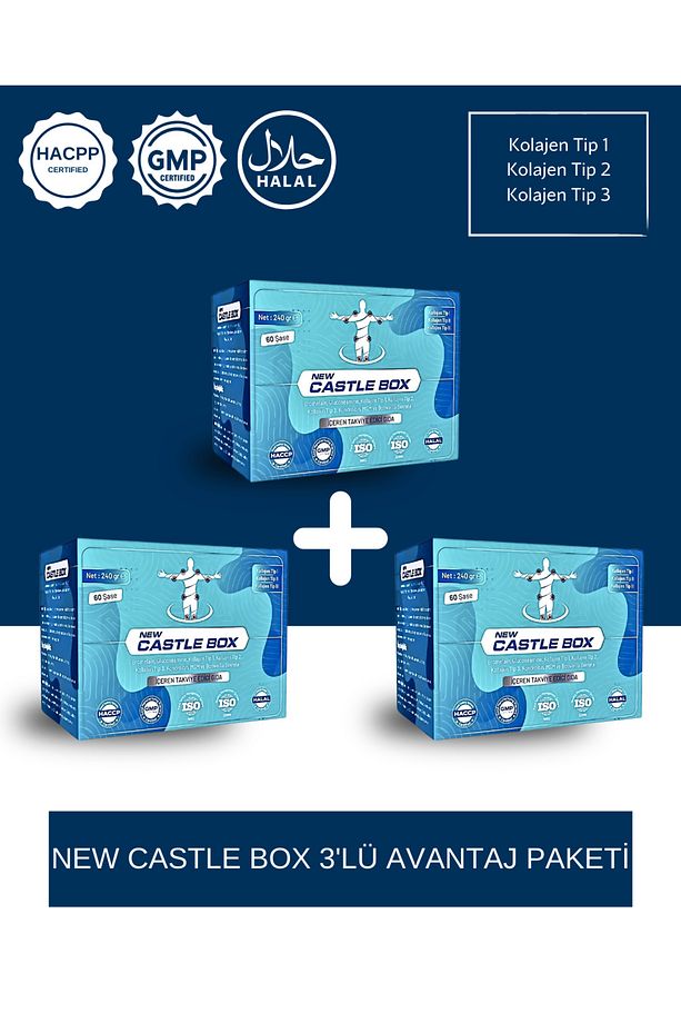 New Box - Collagen (TİP 1 - TİP 2 - TİP 3), Bromelain, Içeren Multi Kolajen - 1