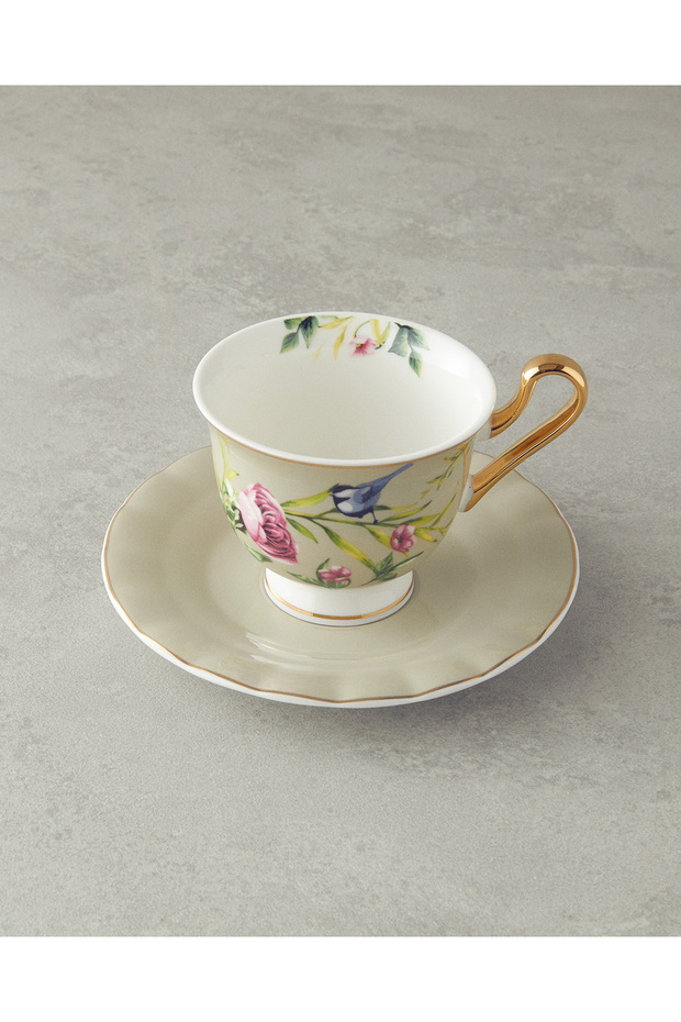 Vanilla - New Based 4 Piece 2-Person Teacup Set Light Gray - 2
