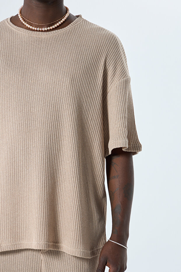 BASIC OVERSIZE TRİKO TAKIM VİZON - 7