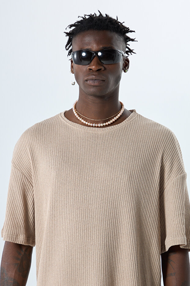 BASIC OVERSIZE TRİKO TAKIM VİZON - 5