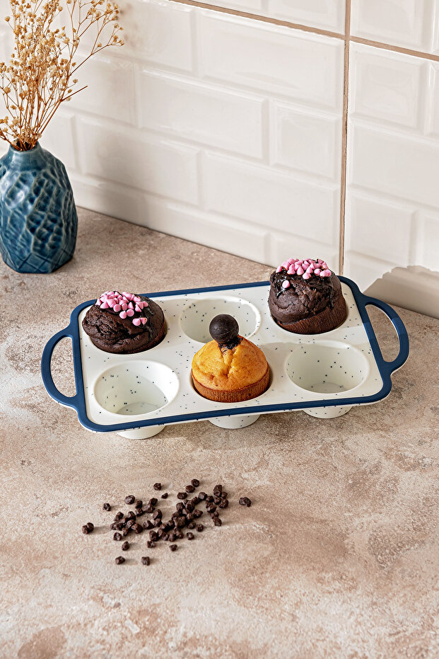Blue Dot Silikon Muffin Kalıbı - 1