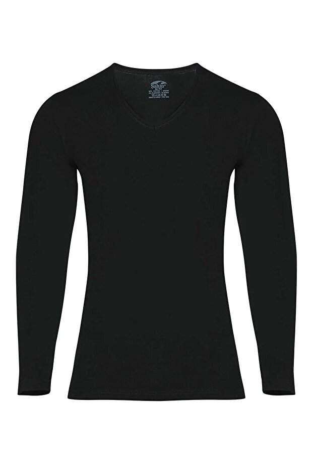 5 Pieces Men's Long Sleeve V-Neck Lycra Bodysuit 95% Cotton 5% Lycra