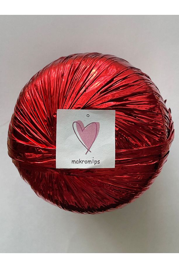 Premıum Metalik Kâğıt Rafya Ip (50GR/M -5) Parlak Abiye Polyester Çanta Şapka Süsleme Örgü Ipi - 3