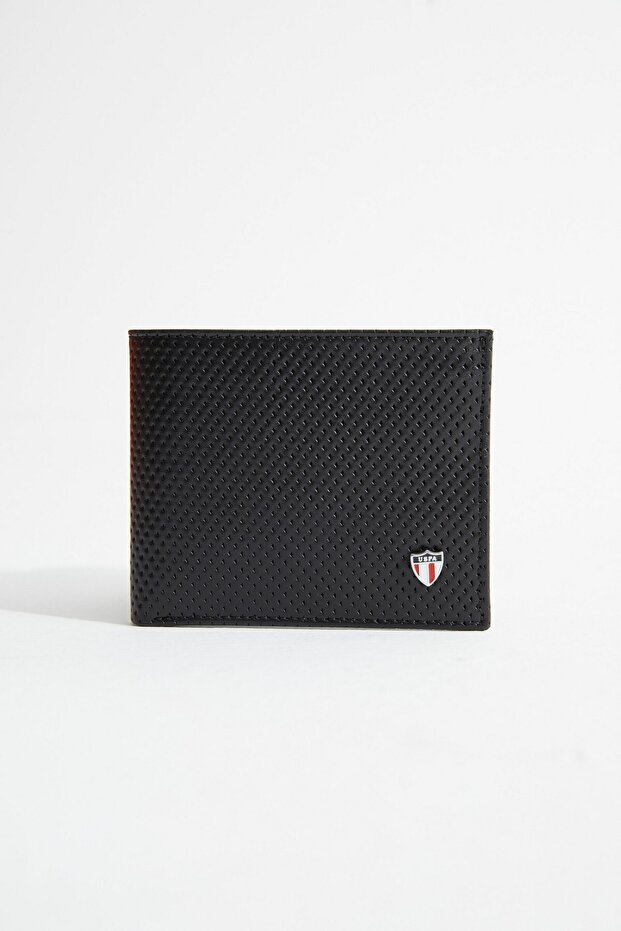 US POLO ASSN.8407 - Genuine Leather Black Wallet Card Holder