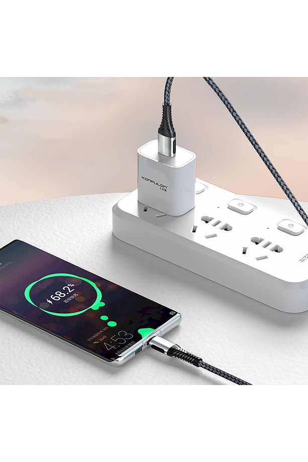 İphone Serisi Uyumlu Usb 3.0 to Lightning 1 Metre Tel Örgü 60W Usb Data Şarj Kablosu - 4