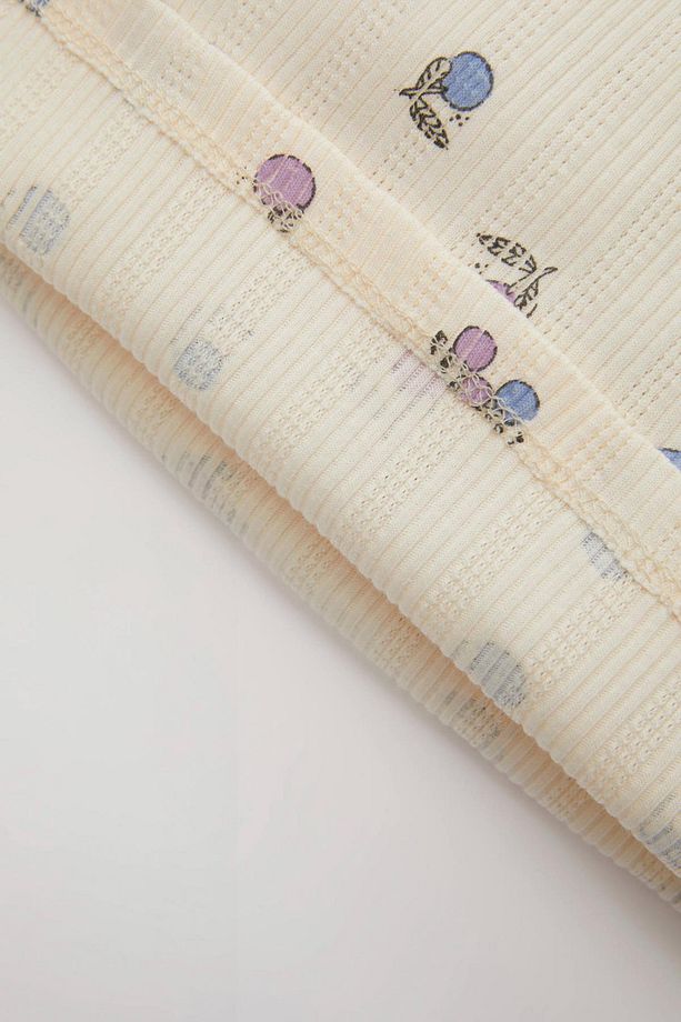 Kız Bebek Meyve Desenli Kısa Kollu Şortlu Pijama Takımı C3481A524HS - 4