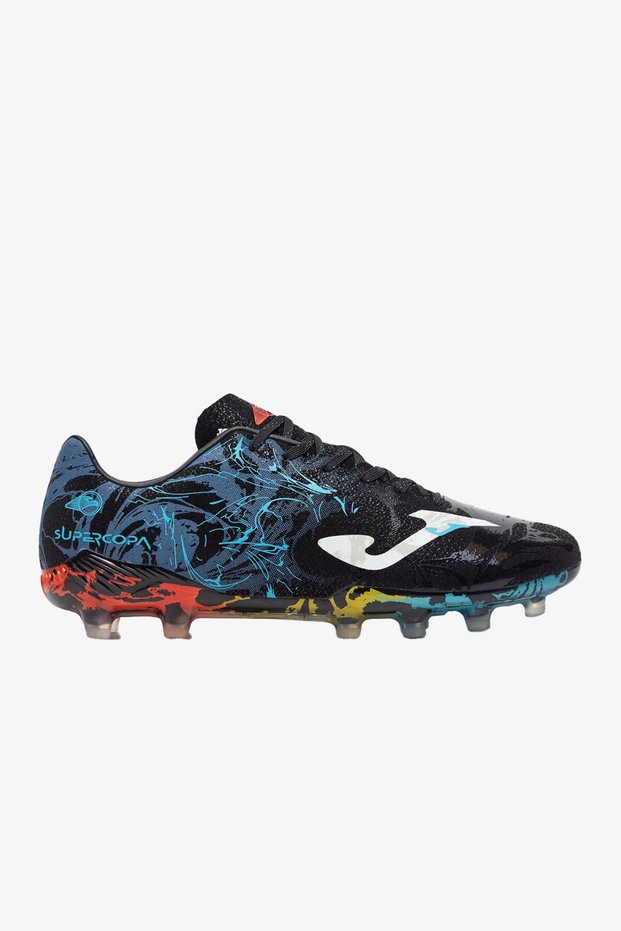 Super Copa 2441 Azul Firm Ground Men's Black Football Boots (Turf Ground) Sups2441Fg
