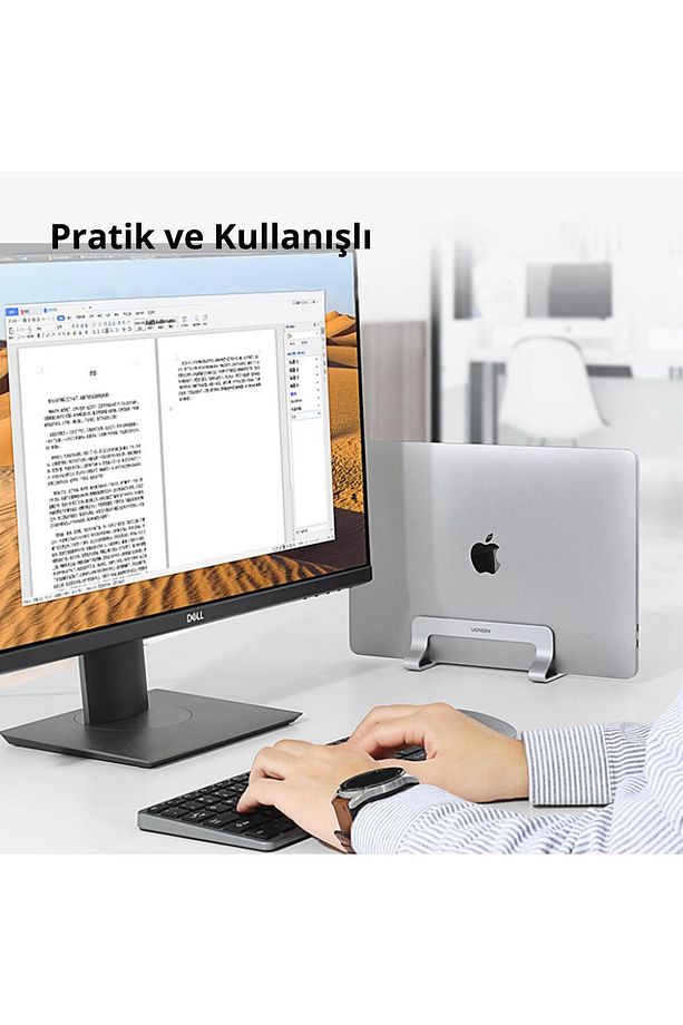 Alüminyum Notebook Macbook Dikey Masaüstü Standı - 20471 - 2