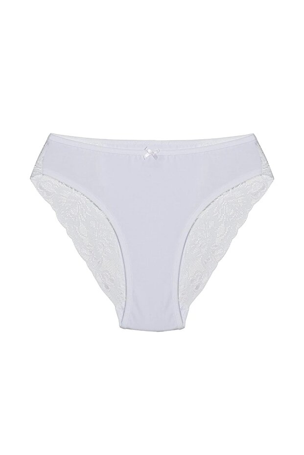 6 Pieces Women's 95% Cotton 5% Elastane Lace Panties