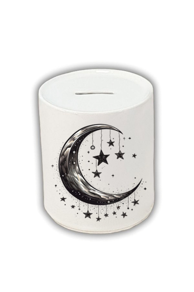 Piggy Bank with Stars Printed from the Moon - Money Saving Piggy Bank