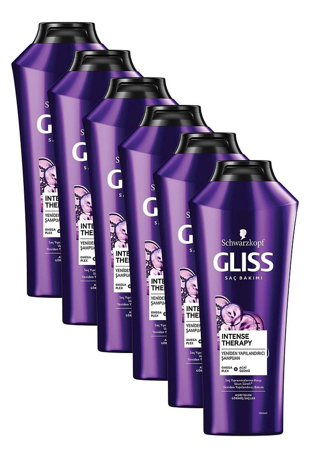 Intense Therapy Yeniden Yapılandırıcı Şampuan - Omega Plex Ve Acai Üzümü Ile 360 ml X 6 Adet - 2
