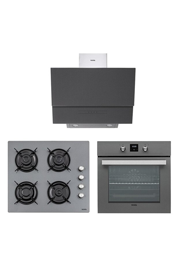 Gri Ankastre Set - 1