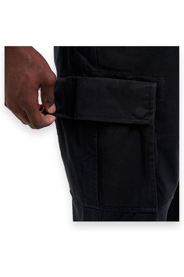 Tb0A5U1B Twill Cargo Siyah Erkek Şort - 3