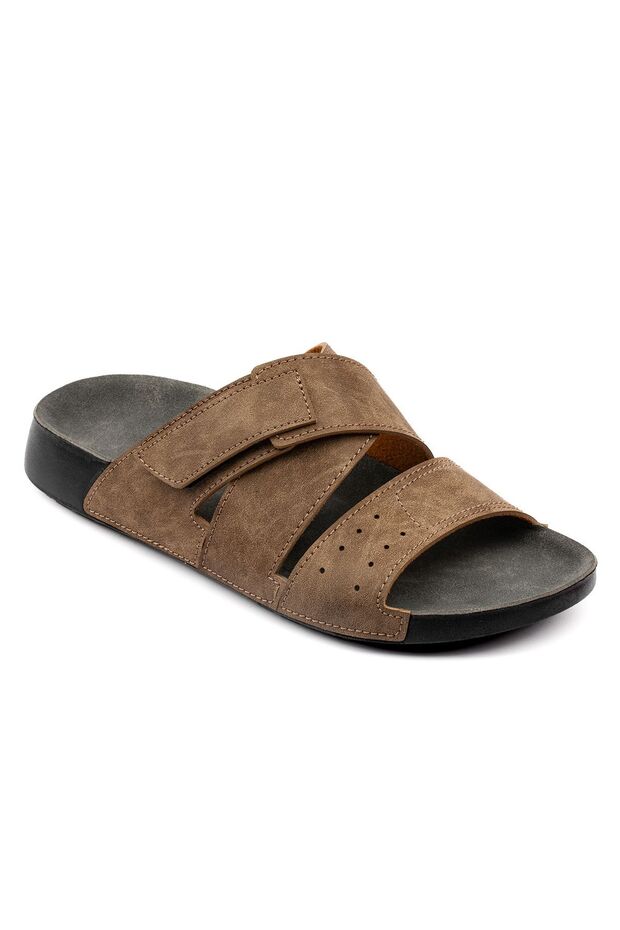 Edman Anatomical Orthopedic Strapped Daily Men's Slipper