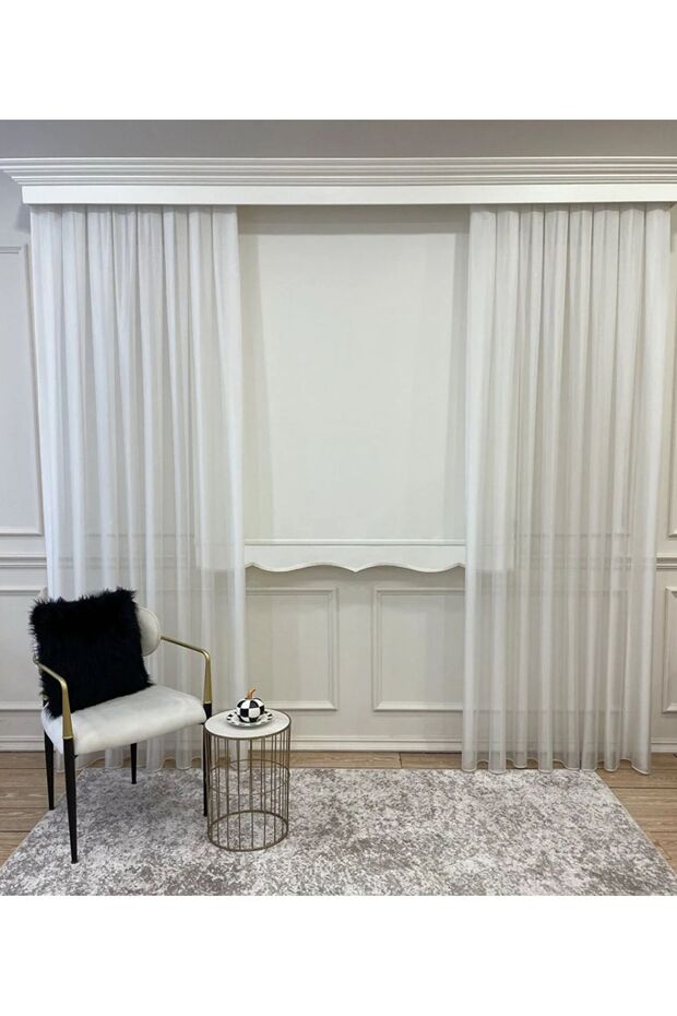 Krem Rengi Stor Perde - 1