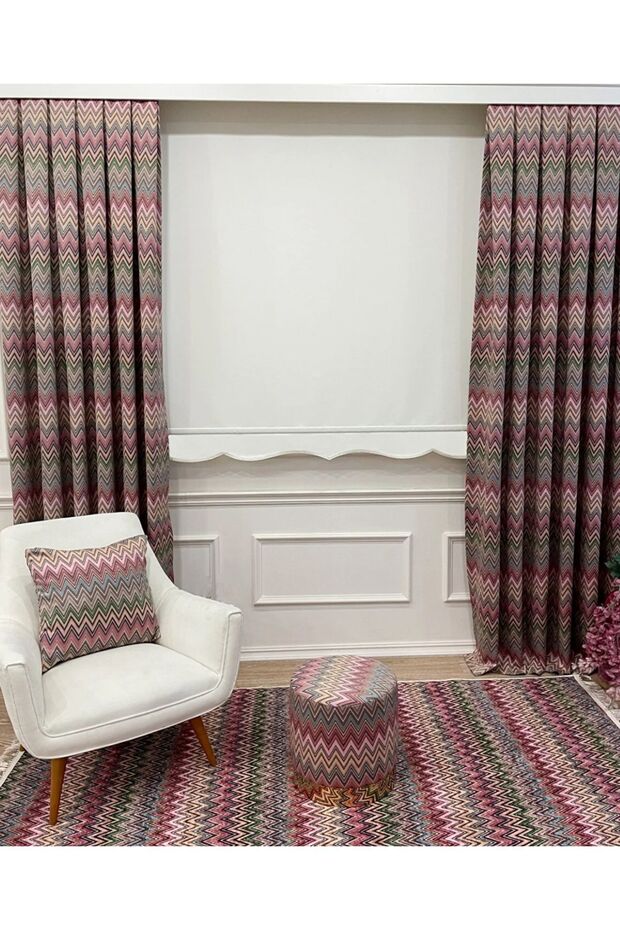 Krem Rengi Stor Perde - 3