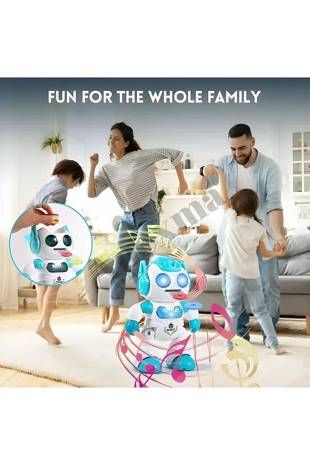 Uzaktan Kumandalı Sesli Disk Atan Robot - Kız Erkek Oyuncak - 7