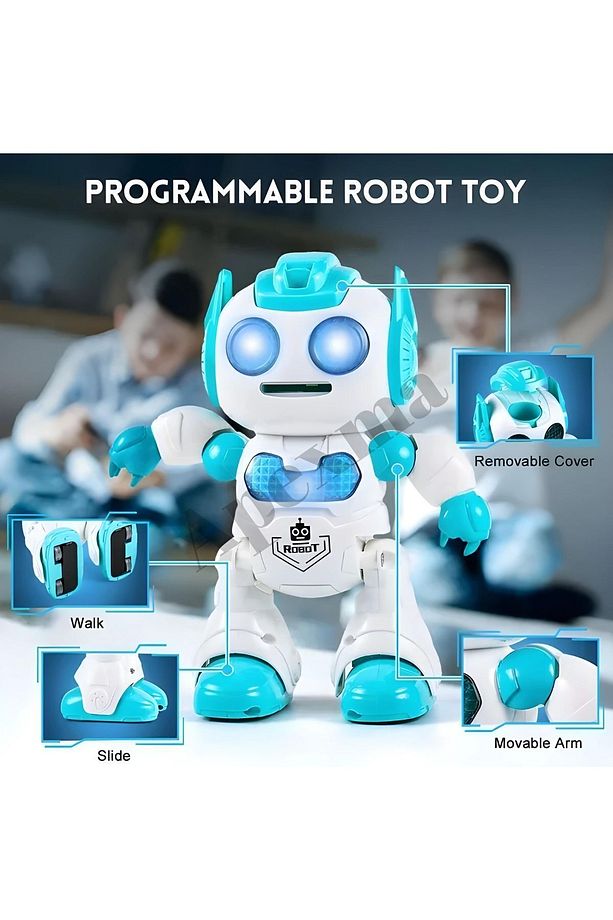 Uzaktan Kumandalı Sesli Disk Atan Robot - Kız Erkek Oyuncak - 6